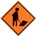 MDI Non-Reflective Worker (Symbol) Traffic Sign - 36in