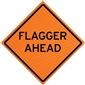 MDI Non-Reflective Flagger Ahead Traffic Sign - 36in