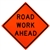 MDI Non-Reflective Road Work Ahead Traffic Sign - 36in