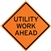 MDI Non-Reflective Utility Work Ahead Traffic Sign - 36in