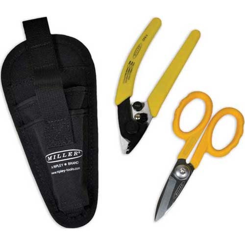 Miller by Ripley Tools Fiber Optic Stripper and Shear Kit with CFS-3 and KS-2
