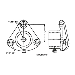 MacLean Pipe Pole Plate - 2in