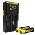 Nitecore D2 Charger w/ 2x NL183 2300mAh 18650 Batteries