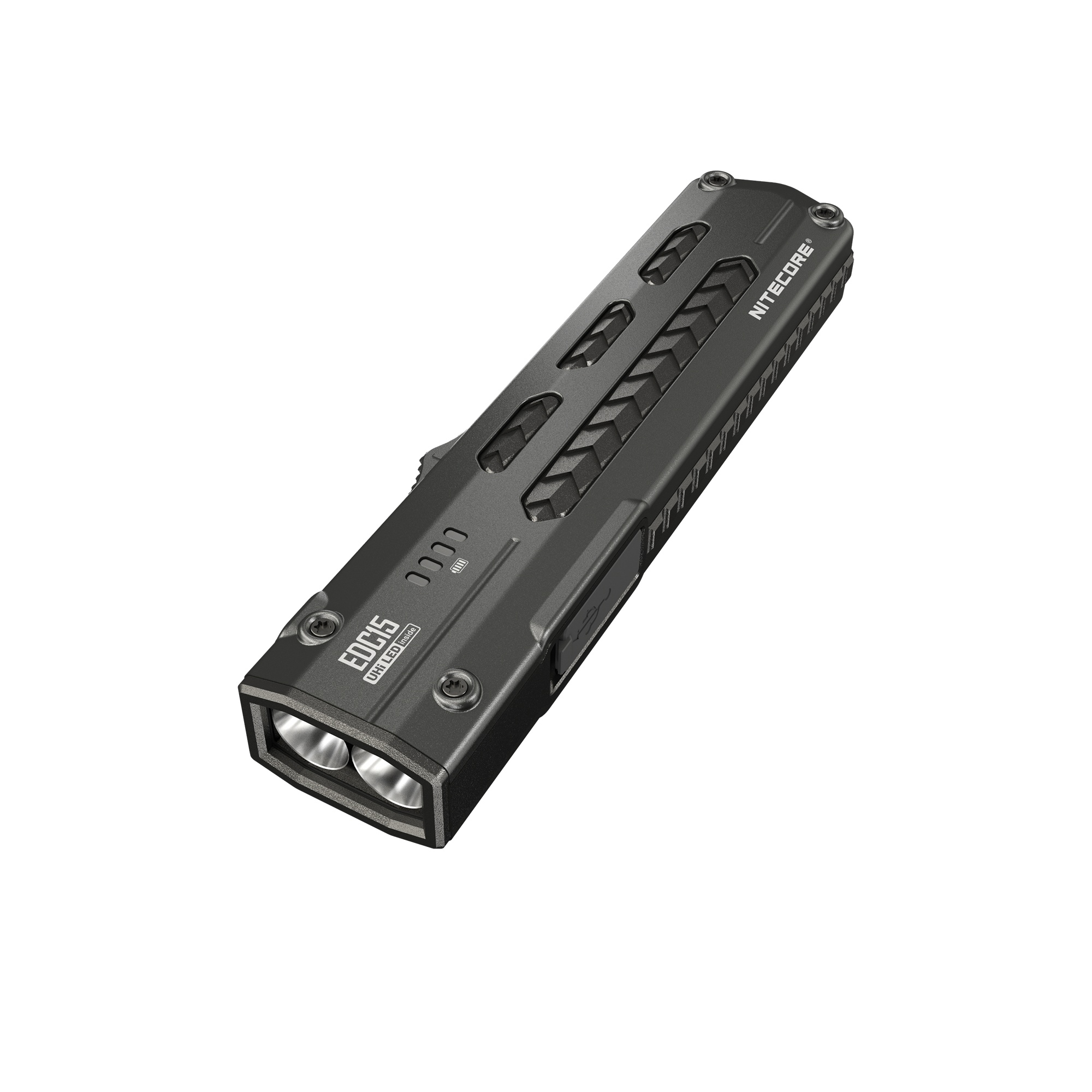 Nitecore EDC15 1200 Lumen USB-C Rechargeable Flat EDC Flashlight with UV