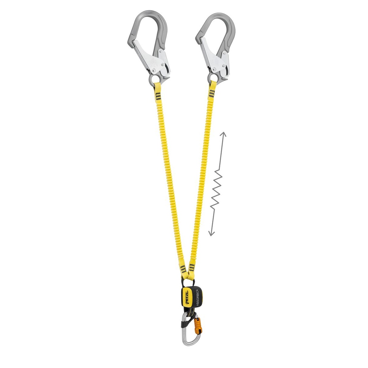 Petzl ABSORBICA-Y MGO Double Lanyard - 150cm FLEX