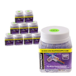 1000Pc Contractor Pack - EZ-RJ45 CAT6 Connectors