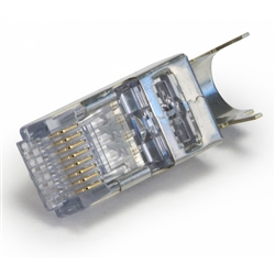 Platinum Tools ezEX48 Shielded Connector (ext Ground) - 100pc
