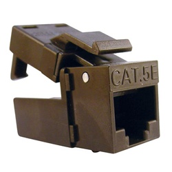 Platinum Tools CAT5 EZ-SnapJack Brown