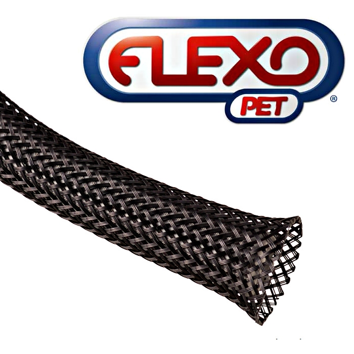  Techflex 3/4 F6 Split Sleeving 25 feet Black : Electronics