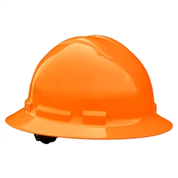 Radians Full Brim Hard Hat 6-Point Ratchet - Hi-Viz Orange