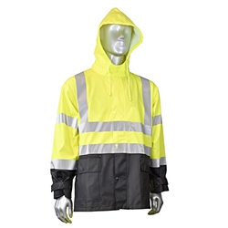 Radians Class 3 Fortress Rain Jacket, Green - Large