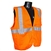 Radians Class 2 Vest with Zipper, Orange - 5XL
