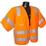 Radians Class 3 Sleeved Vest with Zipper, Orange - 2XL
