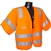 Radians Class 3 Sleeved Vest with Zipper, Orange - 3XL