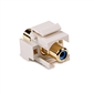 RCA to RCA White Quickport Insert - Blue