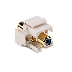 RCA to RCA White Quickport Insert - Blue