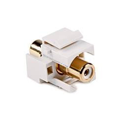 RCA to RCA White Quickport Insert - White