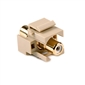 RCA to RCA Ivory Quickport Insert - White