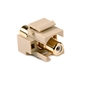 RCA to RCA Ivory Quickport Insert - White