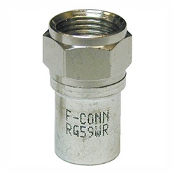 RG59 F Connector w/ Internal Sealing Rings - Bag of 100