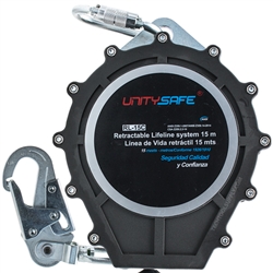UnitySafe Self-Retracting Lifeline, Cable - 50ft