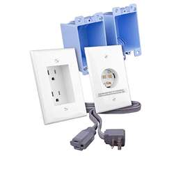 Vanco Rapid Link In-Wall Power Extension - White