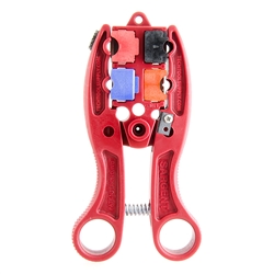 Quad-Stripper R6/59 & UTP Stripper, CAT5 & RG6/59 Cutter