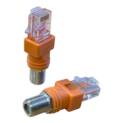 Rexford Tools Female F to RJ45 Plug 2pc