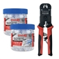 Cat5e PassThru RJ45 w/Cap45 - 100pc
