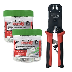 Cat6 Shielded EXT/GRND Cap45 - 50pc