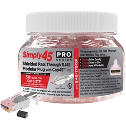 Simply45 Shielded Cat6/6a (external ground) - 50pc