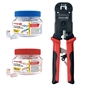Simply 45 Kit: 100x Cat6A, 100x Cat5e, & Crimp Tool