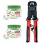 Simply 45 Kit: 2x Jars of 100x Cat6A & Crimp Tool