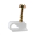 Single Flex Cable Clip White - Qty 100