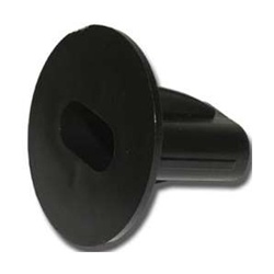 Dual Feed-Through Bushing Black - Qty 100