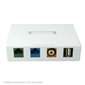 4 Port Surface Mount Box - White