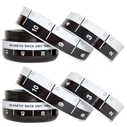 Magnetic Equipment Rack Space Measuring Tape 2-Pack
