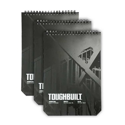 ToughBuilt Small Grid Notebooks  3-pack