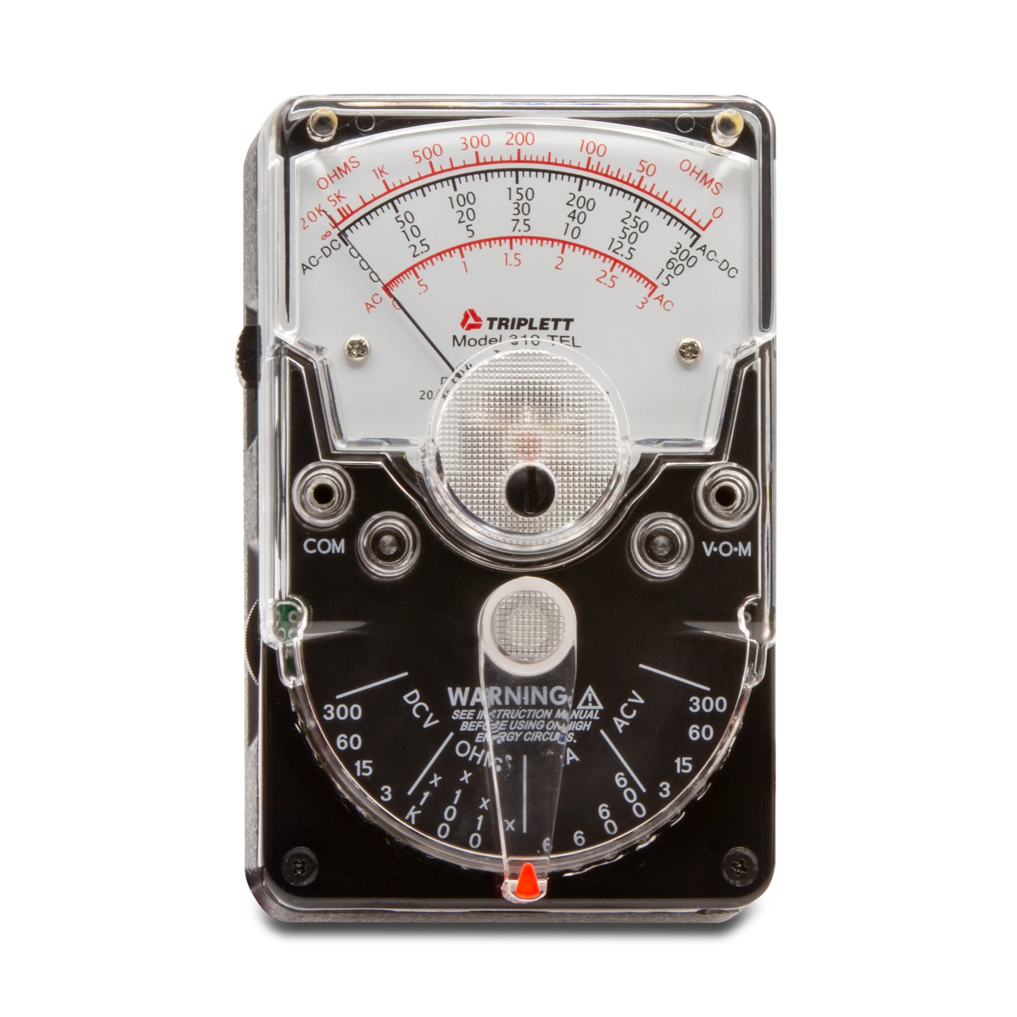 Triplett 310-TEL Compact Analog Multimeter for Telco