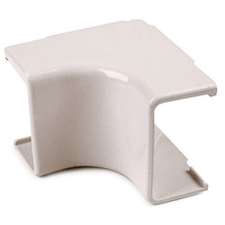 HellermannTyton 3/4" Internal Corner Cover 1" Bend Radius - Bag of 10 - Office White