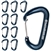 Tech Tool Supply Locking Carabiner 80mm - 10 Pack