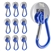 35lb Neodymium Magnet Base w/ Carabiner