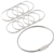 Stainless Steel Wire Keychain Cable Ring 10pk