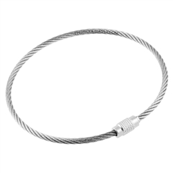 Stainless Steel Wire Keychain Cable Ring