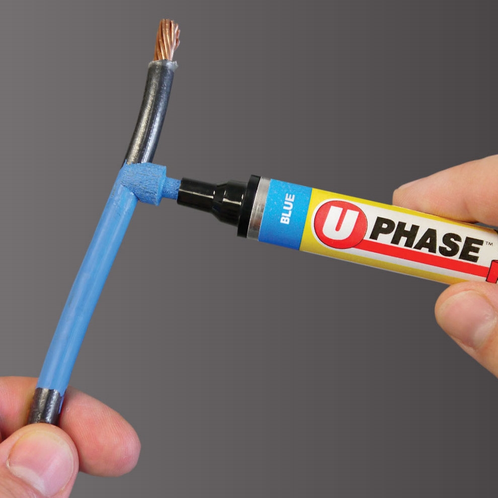 U-Phase Large Wire Marker Set of 4- 3 Phase
