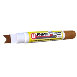 U-Phase Large Permanent Wire Marker - Brown