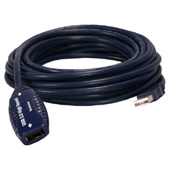 QVS 16ft USB 2.0 Active Extension Cable for Up to 80ft