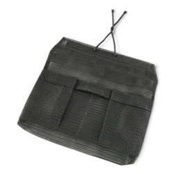 U-Teck Black Poly-Mesh 3 Pocket Pouch