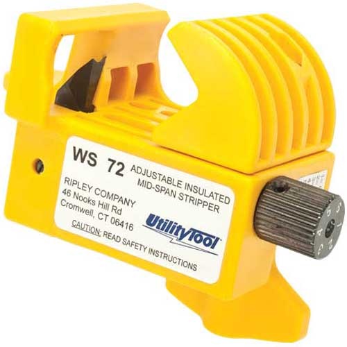 UtilityTool by Ripley Tools WS 72 Adjustable 600V Secondary Cable Mid-Span Stripper - 0.5-1.3in