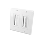 Vanco Decor Style Brush Bulk Plate Dual Gang White